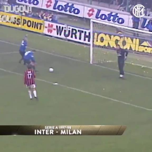 巔峰歲月！大羅藍(lán)黑生涯中的米蘭德比進球