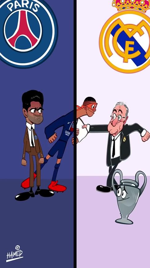 外網(wǎng)動畫惡搞：對皇馬和姆巴佩來說，這本該是一個美好的賽季！